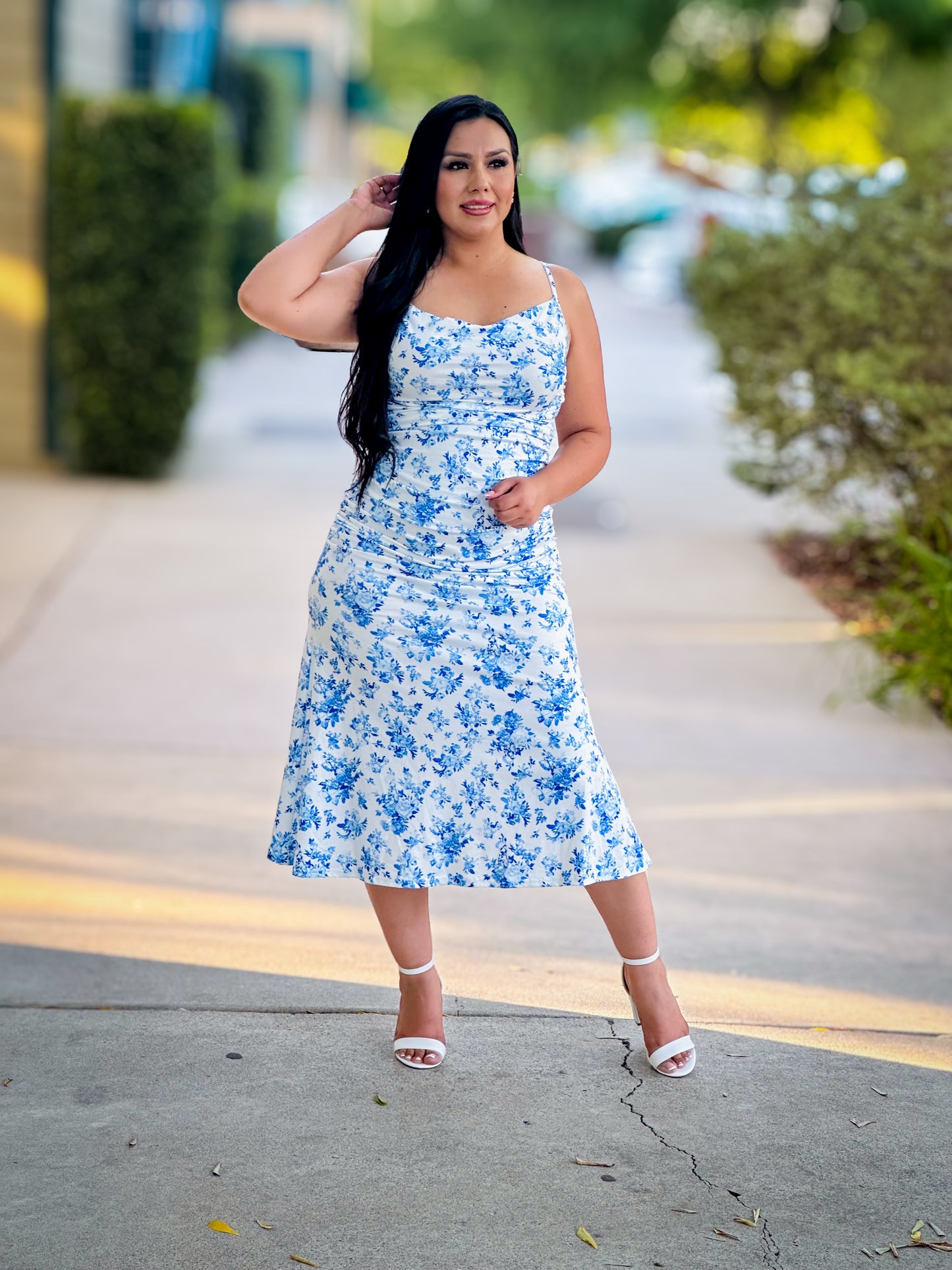 Blue Flora Dress